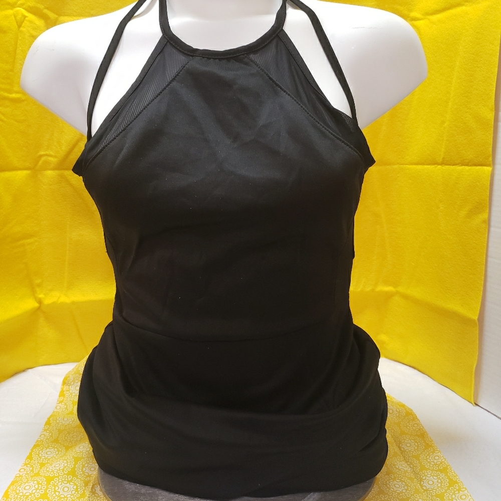 This is a small black Light weight dress